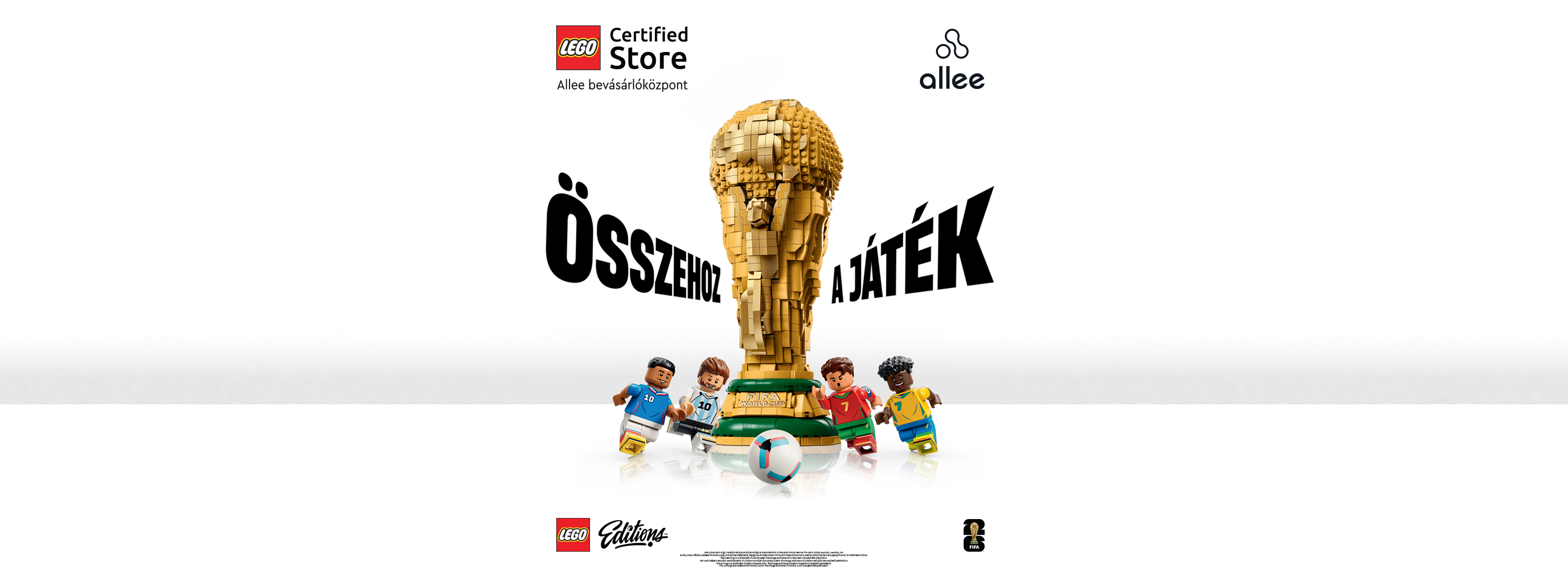 Kezdd velünk a foci VB-t! LEGO® &nbsp;programokkal várunk az Allee-ban!
