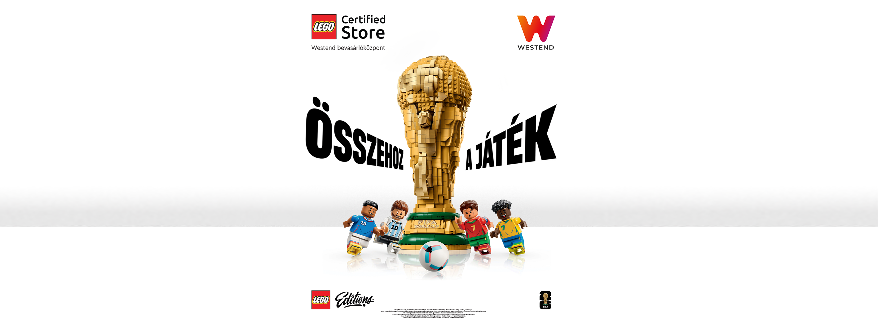 Ünnepeld velünk a foci VB-t! LEGO® programokkal várunk a Westendben!