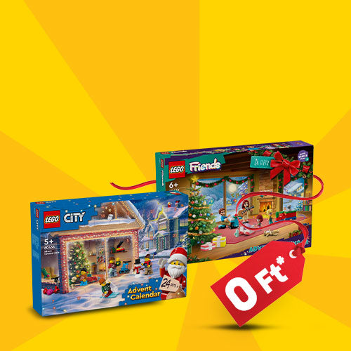 Válassz egy LEGO® City vagy Friends adventi naptárat ingyen 25 000 Ft feletti vásárlás esetén!