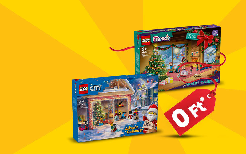 Válassz egy LEGO® City vagy Friends adventi naptárat ingyen 25 000 Ft feletti vásárlás esetén!