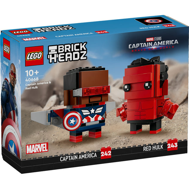 Amerika Kapitány és Vörös Hulk figurák