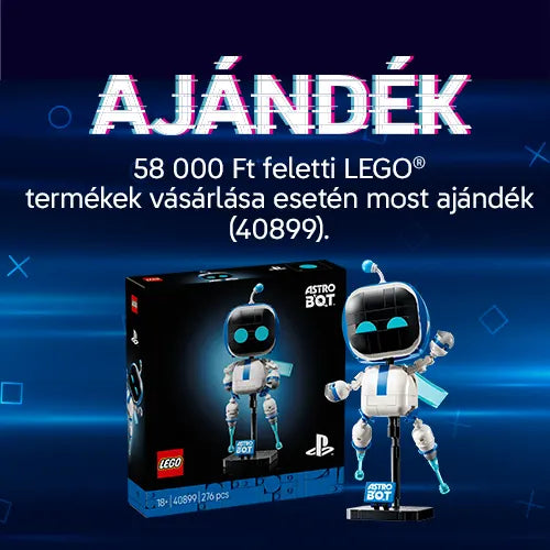 58.000 Ft feletti LEGO® termékek vásárlása esetén most ajándék a LEGO® Astro Bot™ (40899)!
A promóció 2026.10.01. és 2026.10.14. között, illetve a készlet erejéig érvényes.
A promóció más ajánlatokkal nem vonható össze, kivéve a csak a Star Destroyer promócióval.