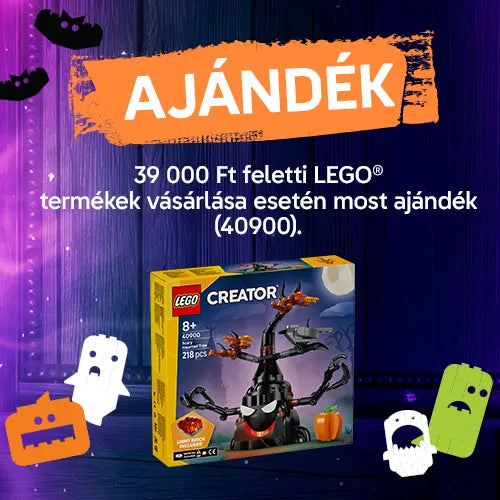 39 000 Ft feletti LEGO® termékek vásárlása esetén most ajándék Lego szett (40900)!
2026. szeptember 24. 00:01 és szeptember 30. 23:59 között, illetve a készlet erejéig.
A promóció más ajánlatokkal nem vonható össze, kivéve ha az adott promóció feltételei ettől eltérően rendelkeznek.