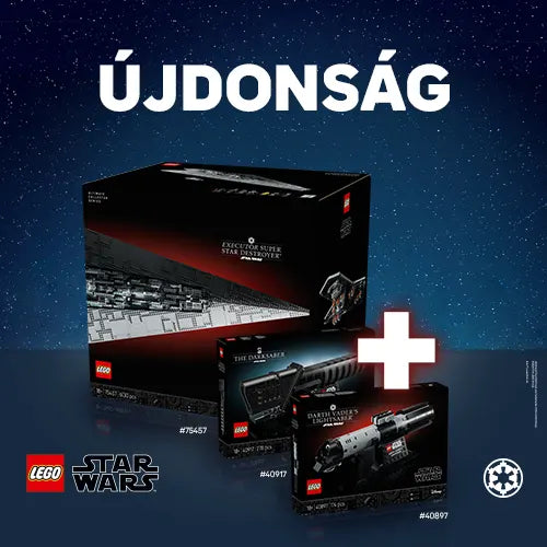 A LEGO® Star Wars™ Executor Szupercsillag-romboló (75457) készlet megvásárlása mellé most a LEGO® 40897-es és 40917-es készletet is megkaphatod ajándékba.
A promóció 2026. október 4-től, illetve a készlet erejéig vagy visszavonásig érvényes.
A promóció más ajánlatokkal nem vonható össze, kivéve ha az adott promóció feltételei ettől eltérően rendelkeznek.