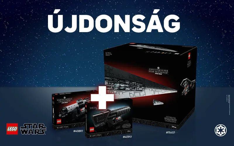A LEGO® Star Wars™ Executor Szupercsillag-romboló (75457) készlet megvásárlása mellé most a LEGO® 40897-es és 40917-es készletet is megkaphatod ajándékba.
A promóció 2026. október 4-től, illetve a készlet erejéig vagy visszavonásig érvényes.
A promóció más ajánlatokkal nem vonható össze, kivéve ha az adott promóció feltételei ettől eltérően rendelkeznek.