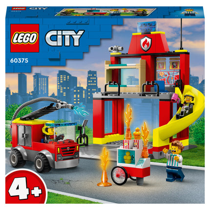 LEGO® City - Tűzoltóállomás és tűzoltóautó (60375)