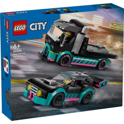 LEGO® City - Versenyautó és autószállító teherautó (60406)