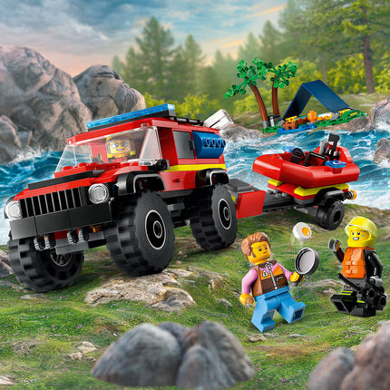 LEGO® City - 4x4 Tűzoltóautó mentőcsónakkal (60412)