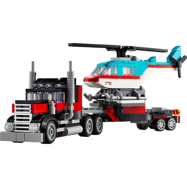 LEGO® Creator 3in1 - Platós teherautó és helikopter (31146)