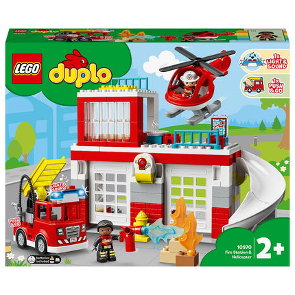 LEGO® DUPLO® - Tűzoltóállomás és helikopter (10970)