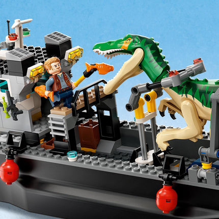 LEGO® Jurassic World - Baryonyx dinoszaurusz szökés csónakon (76942)