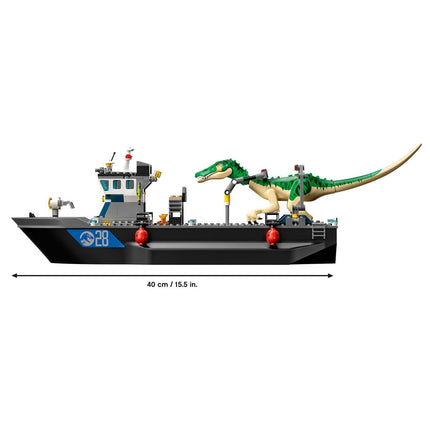 LEGO® Jurassic World - Baryonyx dinoszaurusz szökés csónakon (76942)