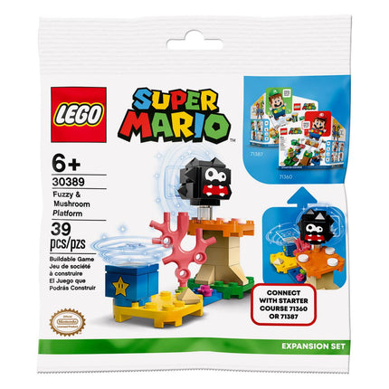 LEGO® Super Mario™ - Fuzzy és Gomba emelvény kiegészítő szett (30389)